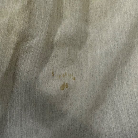 Alfani Womens Sz Large Top V Neck Lined Lace Outer Hi Lo Pullover White Preowned - Picture 14 of 14